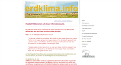 Desktop Screenshot of erdklima.info